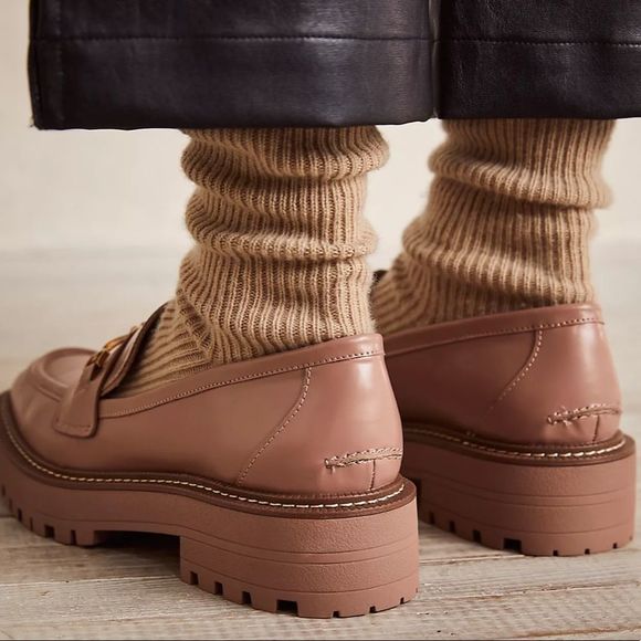 Free People Sam Edelman Laurs Platform Pink Oxford Loafers 9.5 NWOB - Picture 2 of 13